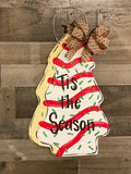 Christmas Tree Cake Door Hanger/Wood Sign