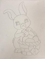 Easter Bunny Basket Canvas