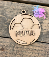 Soccer Mama Ornament-Bag Tag-Car Charm