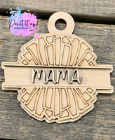 Cheer Mama Ornament-Bag Tag-Car Charm