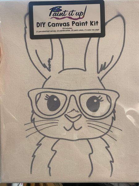 Nerdy Bunny Canvas