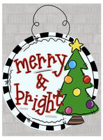 Merry & Bright Tree Door Hanger