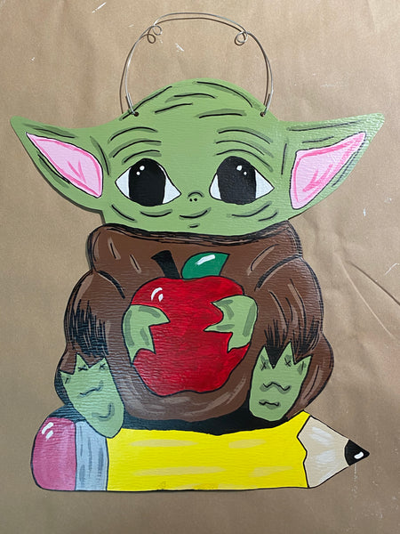 Yoda Teacher Door Hanger