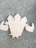 Wood Gnome Interchangeable Door Hanger (one attachment)