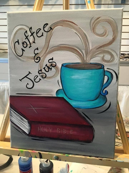 Coffee & Jesus Canvas