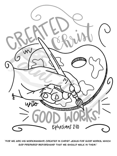 God's Masterpiece Coloring Page