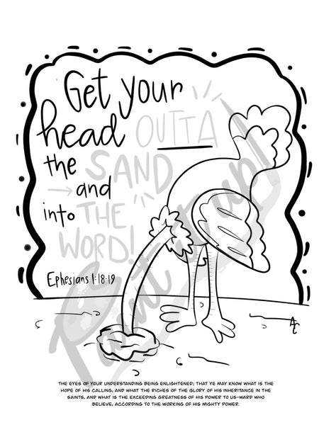 Ostrich Coloring Page