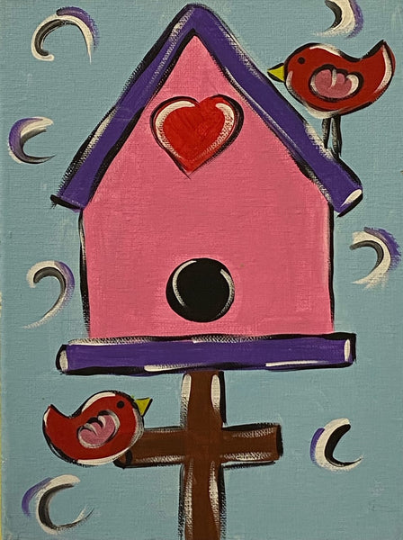 Birdhouse Canvas