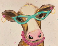 Sassy Cow Canvas