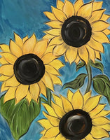 Sunflower Trio Canvas